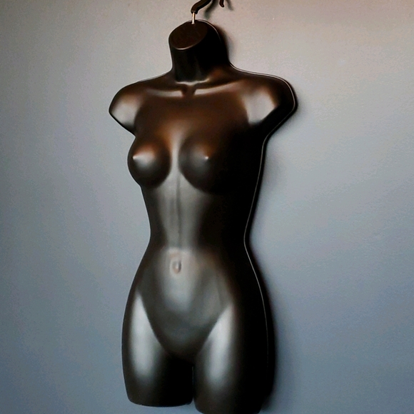 Plastic Hollow Bust Form Display White or Black - Picture 7 of 8